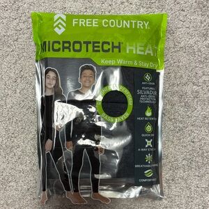 NEW Free Country Microtech Heat Base Layer in Black